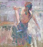 Arthur K. Maderson, Hazy Sunlight, pastel on card