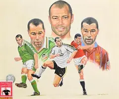 Peter Deighan, Paul McGrath, oil on canvas