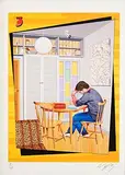 Robert Ballagh, In His Studio, screenprint - number 39 from an edition of 150