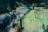 Peter Collis, River Blackwater, 1999, oil on canvas laid on board
