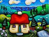 Annie Robinson, The Homestead, acrylic on canvas