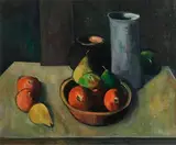 Peter Collis, Still Life with Blue Vase, oil on canvas