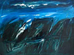 Seán McSweeney, Dark Shoreline, 1990, oil on canvas