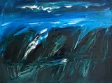 Seán McSweeney, Dark Shoreline, 1990, oil on canvas