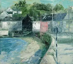 Union Hall, West Cork by Donald Teskey, 2019, oil on canvas, sold Apr 2024