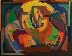 Evie Hone, Composition, oil on canvas