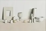 Liam Belton, Vessels, oil on board