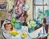 Norah McGuinness, Cottage Interior, gouache on card