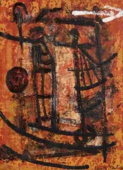 Camille Souter, Weather House, 1956, oil on paper