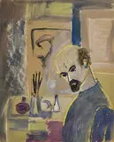 Tony O'Malley, Self Portrait - Piazza Studio
