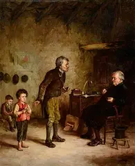 Howard Helmick American, Incorrigible Boy, 1875, oil on canvas