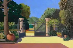 Courtyard at Terni by Stephen McKenna, 1998, oil on canvas, sold Apr 2024