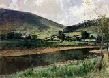 Cows Grazing in Glendun by James Humbert Craig, oil on canvas, sold Apr 2024