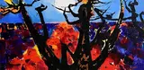 Kenneth Webb, Hedgerow Moon, oil on canvas