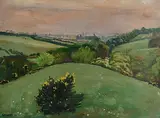 Harry Kernoff, View of Dublin Mountains from Bohernabreena, Glenasmole