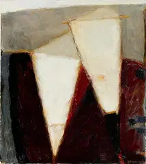 Two Kites by John Shinnors, oil on canvas laid on board, sold Apr 2024