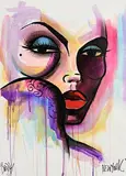 Terry Bradley, New York, mixed media on paper