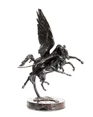 Siobhan Bulfin, Pegasus and Foal, bronze on wooden base - number 1 from an edition of 9