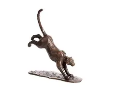Mark Rode, Snow Leopard, bronze - number 2 from an edition of 7