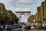 Christo, L'Arc de Triomphe Wrapped By Day, Paris, archival pigment print on Ilford Galerie Smooth Pearl - number 164 from an edition of 250 plus the project book
