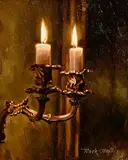 Mark O'Neill, A Grand Welcome, oil on board