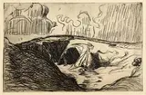 Roderic O'Conor, La Falaise, etching and drypoint - from an edition of 100 - published by Paul Proute, 1981