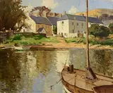 Summertime, Cushendun Bridge (1940's) by Maurice Canning Wilks, oil on canvas, sold Feb 2024