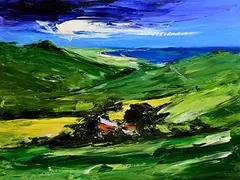 Michael Flaherty, Kerry Landscape, oil on board