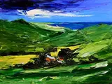 Michael Flaherty, Kerry Landscape, oil on board