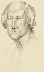 Constance Gore-Booth, Portrait of a Lady, charcoal and white chalk on paper