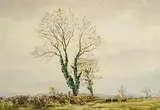 Frank Egginton, Cattle Grazing, watercolour on paper