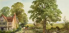 John Faulkner, At Pinner, Middlesex, gouache and watercolour on paper