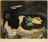 Georges Braque, Pichet Noir et Citrons, 1952, etching and aquatint - number 87 from an edition of 200 - published by Maeght Editeur, Paris
