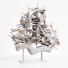 John Behan, Famine Ship, 2020, unique bronze