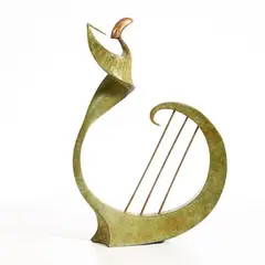 Sandra Bell, Crest with Lyre, 2002, bronze - number 2 from an edition of 8