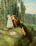 Charles Russell, In the Hop Fields, 1899, oil on canvas