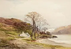 Wycliffe Egginton, Near Tarbet, Loch Lomond, watercolour on paper