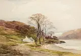 Wycliffe Egginton, Near Tarbet, Loch Lomond, watercolour on paper