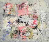 John Kingerlee, First Morning in the Village, oil and collage on board