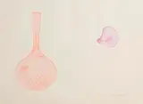 Derrick Greaves, Vase with Falling Petal, 1970, watercolour on paper