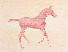 Ross Wilson, Horse, oil on paper