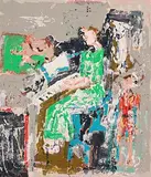 Julie Poulsen, Another Minnie, 2021, mixed media on canvas laid on board