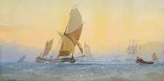 Anthony Carey Stannus, Sailing in Choppy Waters, watercolour on paper