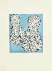 Tony Cragg British, Untitled, etching on wove with deckle edge - number 29 from an edition of 30