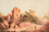 John E. Bosanquet, Fisherman on the Blackwater, watercolour on paper
