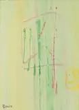 Gerald Davis, Gateway, 1987, mixed media on paper