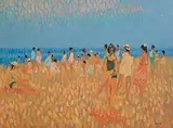 Summertime by Desmond Carrick, oil on canvas board, sold Jan 2024
