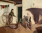 Interior, Connemara, Co. Galway by Maurice Canning Wilks, oil on canvas, offered Jan 2024