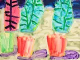 Untitled (Landscape) by William Crozier, 1994, gouache and watercolour on paper, sold Jan 2024