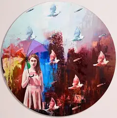 Storm Troopers by Chloe Early, 2013, oil on board, offered Jan 2024